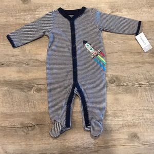 Striped Carter’s Button Sleeper